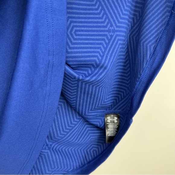 UNDER ARMOUR Men's Blue Combine Training Lightweight Zip Up Long Sleeve - Picture 9 of 13